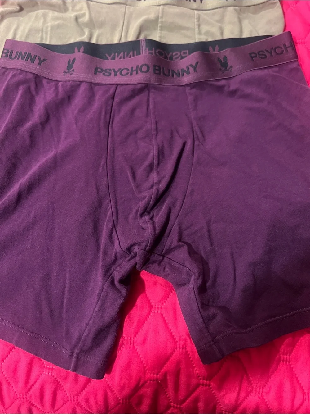 Psycho Bunny Men's Boxer Briefs – Purple & Olive Pair